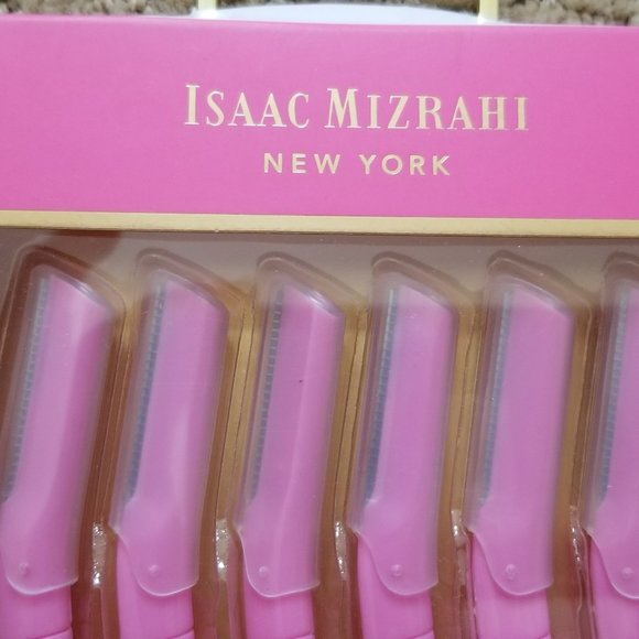 Isaac Mizrahi 6 Piece Stainless Steel Eyebrow Razor Set NWT - Picture 2 of 3